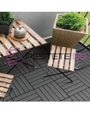 Декинг плочи тъмно кафяви WPC